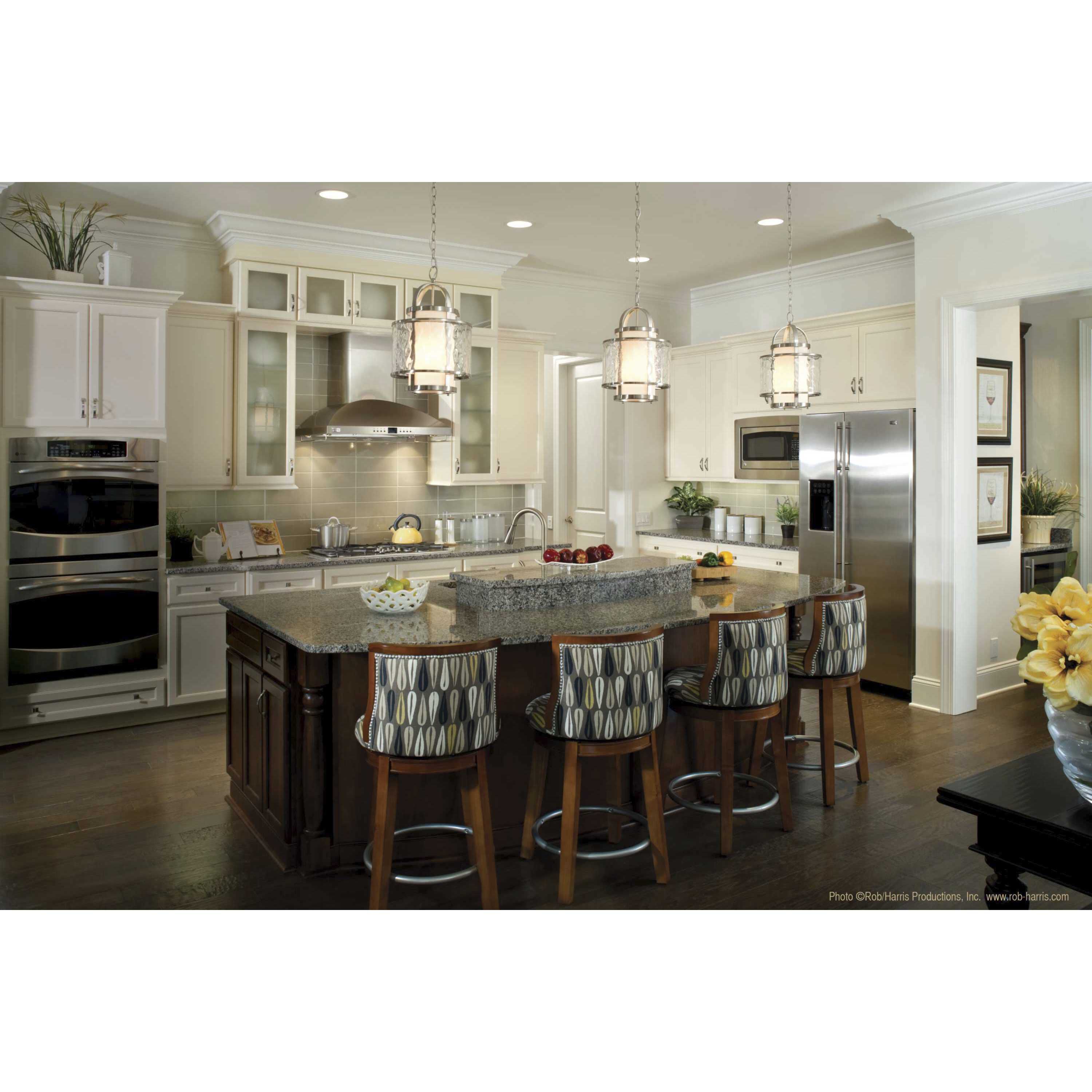 Bay Court 1 Light 11.75 inch Brushed Nickel Foyer Pendant Ceiling Light